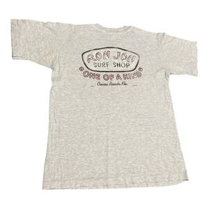Vintage 90s Ron Jon Surf Shop Pocket T Shirt Youth Size XL Trashed Single Stitch